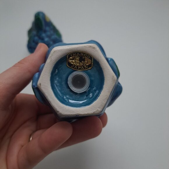 Inarco Mood Indigo Blue Grape Salt Pepper Shakers Vintage Mid-Century Modern - Picture 10 of 11